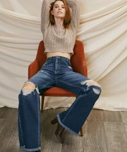 KANCAN Flare & Bootcut Jules Ultra High Rise 90's Flare Jeans