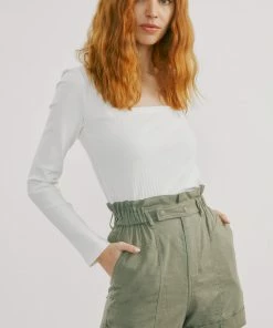 KANCAN Marco Ultra High Rise Paperbag Shorts New Arrivals