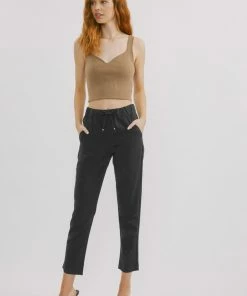 KANCAN New Arrivals Daryn Mid Rise Cigarette Jogger