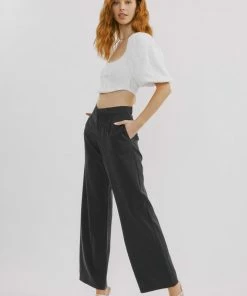 Official Kancan USA New Arrivals Tinley Mid Rise Wide Leg Pants