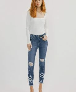 KANCAN New Arrivals Trixie Mid Rise Ankle Skinny Jeans