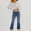 KANCAN Aida Mid Rise Cropped Flare Jeans New Arrivals