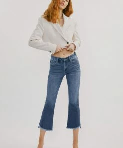 KANCAN Aida Mid Rise Cropped Flare Jeans New Arrivals