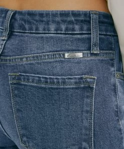 KANCAN Aida Mid Rise Cropped Flare Jeans New Arrivals