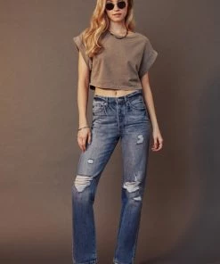 KANCAN Hattie High Rise 90's Straight Leg Jeans