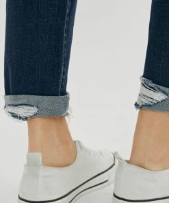 KANCAN Alena Mid Rise Slim Boyfriend Jeans