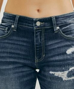 KANCAN Alena Mid Rise Slim Boyfriend Jeans