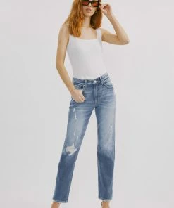 KANCAN New Arrivals Mariko High Rise Slim Straight Jeans