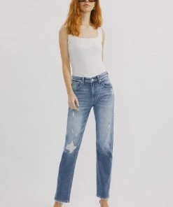 KANCAN New Arrivals Mariko High Rise Slim Straight Jeans
