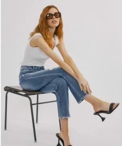 KANCAN New Arrivals Mariko High Rise Slim Straight Jeans
