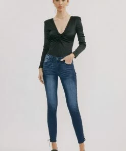 KANCAN Jackie Mid Rise Ankle Skinny Jeans
