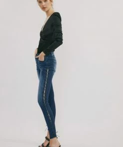 KANCAN Jackie Mid Rise Ankle Skinny Jeans