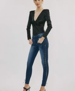 KANCAN Jackie Mid Rise Ankle Skinny Jeans