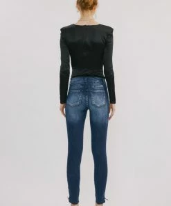 KANCAN Jackie Mid Rise Ankle Skinny Jeans
