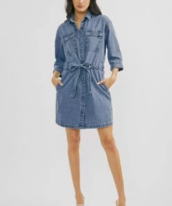 KANCAN Virginia Button-Down Shirt Dress New Arrivals