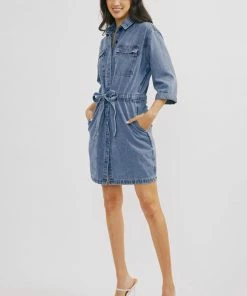 KANCAN Virginia Button-Down Shirt Dress New Arrivals