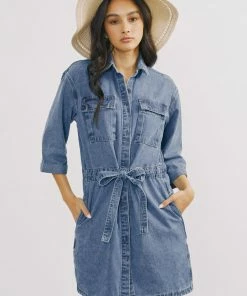 KANCAN Virginia Button-Down Shirt Dress New Arrivals