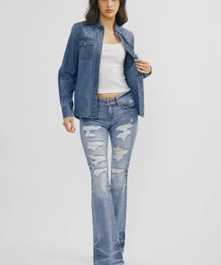 Official Kancan USA New Arrivals Casey Low Rise Bootcut Jeans