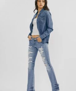 Official Kancan USA New Arrivals Casey Low Rise Bootcut Jeans