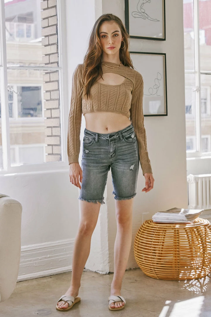 KANCAN Shorts & Skirts Desi Mid Rise Bermuda Shorts 3 KANCAN Shorts & Skirts Desi Mid Rise Bermuda Shorts