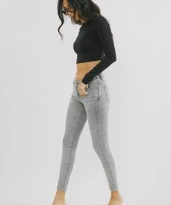 Official Kancan USA Kira Mid Rise Ankle Skinny New Arrivals