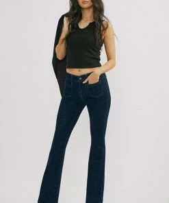 KANCAN Star Mid Rise Bootcut Jeans