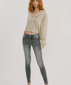 Official Kancan USA New Arrivals Jenner Mid Rise Super Skinny Jeans