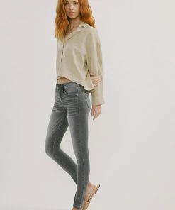 Official Kancan USA New Arrivals Jenner Mid Rise Super Skinny Jeans
