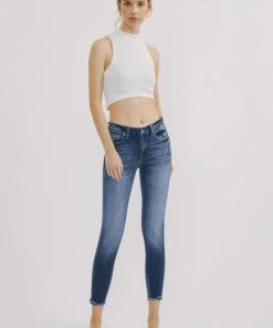 KANCAN Landon Mid Rise Ankle Skinny Jeans