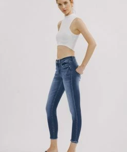 KANCAN Landon Mid Rise Ankle Skinny Jeans