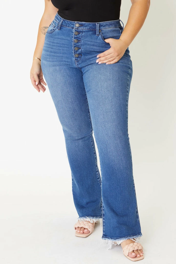 KANCAN Yvette High Rise Flare Jeans - Plus 4 KANCAN Yvette High Rise Flare Jeans - Plus