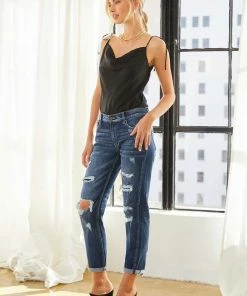 KANCAN Devika Mid Rise Boyfriend Jeans