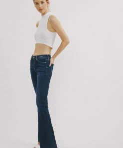 KANCAN Heidi Mid Rise Flare Jeans