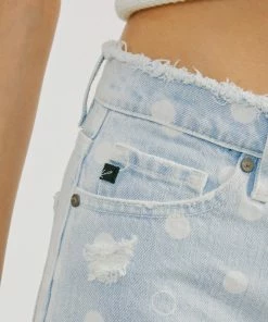 KANCAN Ida Mid Rise Polka Dot Shorts