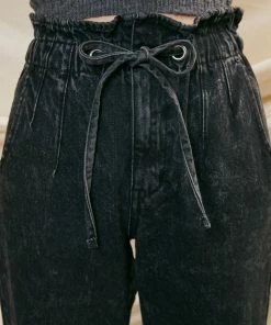 KANCAN Rachelle Ultra High Rise Paperbag Mom Jeans