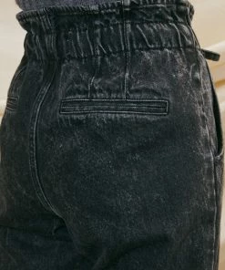 KANCAN Rachelle Ultra High Rise Paperbag Mom Jeans