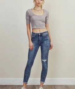 KANCAN Lizzie High Rise Ankle Skinny Jeans