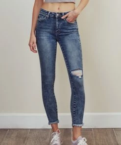 KANCAN Lizzie High Rise Ankle Skinny Jeans