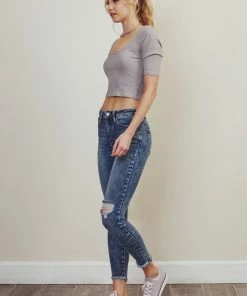 KANCAN Lizzie High Rise Ankle Skinny Jeans