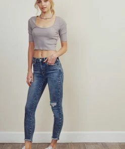 KANCAN Lizzie High Rise Ankle Skinny Jeans