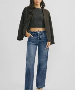 KANCAN New Arrivals Sterling High Rise 90's Wide Leg Jeans