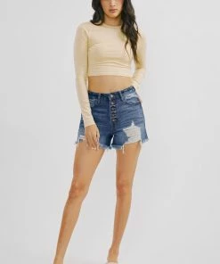 KANCAN New Arrivals Aurora High Rise Mom Shorts