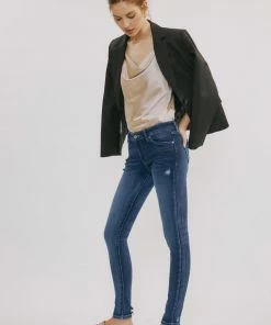 Official Kancan USA Thea Mid Rise Super Skinny Jeans