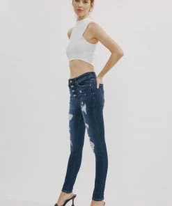 KANCAN Lacey High Rise Super Skinny Jeans