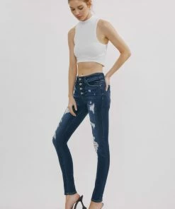 KANCAN Lacey High Rise Super Skinny Jeans