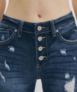 KANCAN Lacey High Rise Super Skinny Jeans