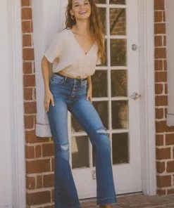 KANCAN Dixie Ultra High Rise Flare Jeans - Petite