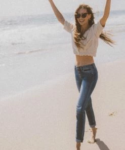 KANCAN Eternity Mid Rise Slim Straight Leg Jeans