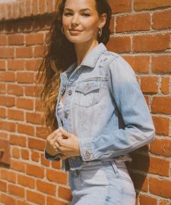 KANCAN Halston Denim Jacket Jackets & Outwear