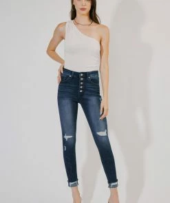 KANCAN New Arrivals Canary High Rise Ankle Skinny